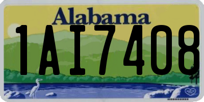 AL license plate 1AI7408