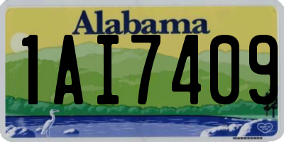 AL license plate 1AI7409