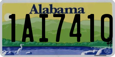 AL license plate 1AI7410