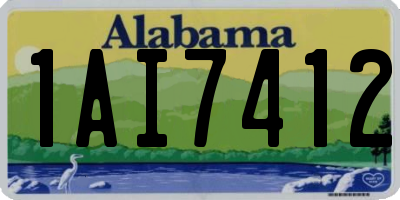 AL license plate 1AI7412