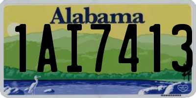 AL license plate 1AI7413