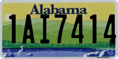 AL license plate 1AI7414