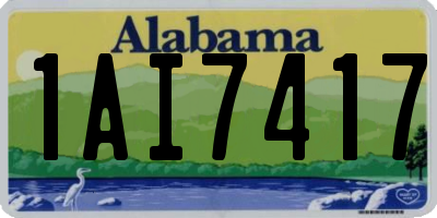 AL license plate 1AI7417