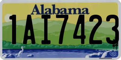 AL license plate 1AI7423