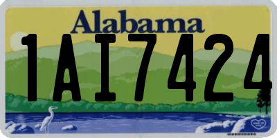 AL license plate 1AI7424