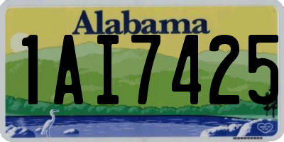 AL license plate 1AI7425