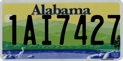 AL license plate 1AI7427