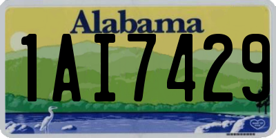 AL license plate 1AI7429