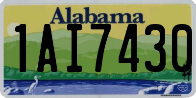 AL license plate 1AI7430