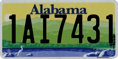 AL license plate 1AI7431