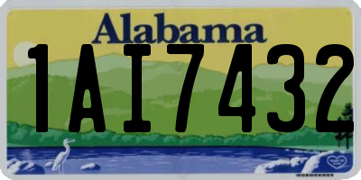 AL license plate 1AI7432