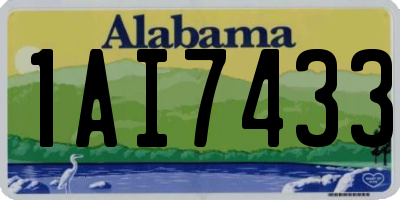 AL license plate 1AI7433