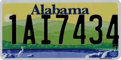 AL license plate 1AI7434