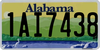 AL license plate 1AI7438