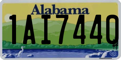 AL license plate 1AI7440