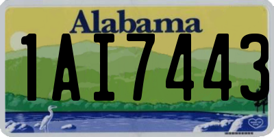 AL license plate 1AI7443