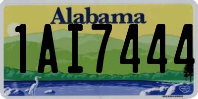 AL license plate 1AI7444