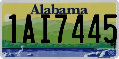 AL license plate 1AI7445