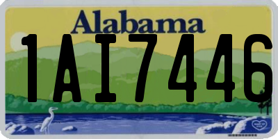 AL license plate 1AI7446