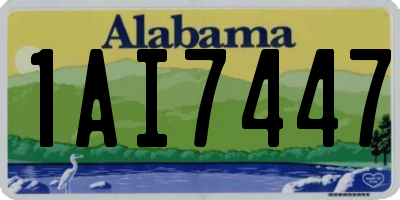 AL license plate 1AI7447