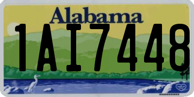 AL license plate 1AI7448