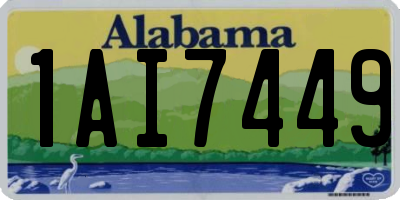 AL license plate 1AI7449