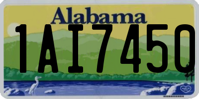 AL license plate 1AI7450