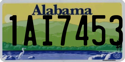 AL license plate 1AI7453