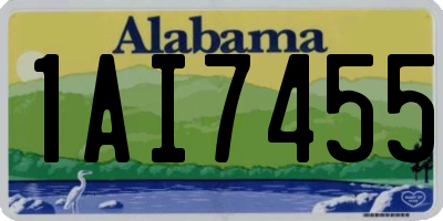 AL license plate 1AI7455