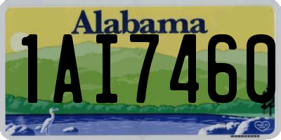 AL license plate 1AI7460