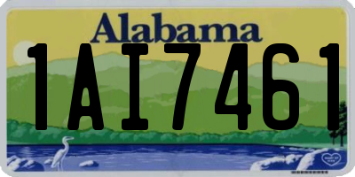 AL license plate 1AI7461