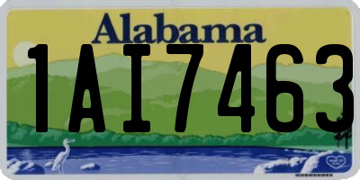 AL license plate 1AI7463