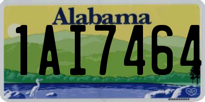 AL license plate 1AI7464