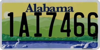 AL license plate 1AI7466