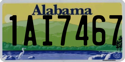 AL license plate 1AI7467