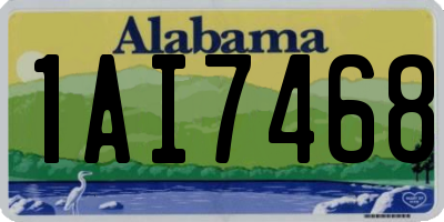 AL license plate 1AI7468