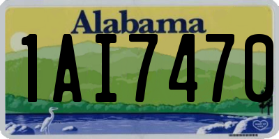 AL license plate 1AI7470