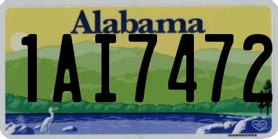 AL license plate 1AI7472