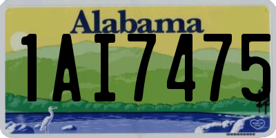 AL license plate 1AI7475