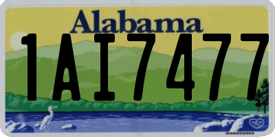 AL license plate 1AI7477