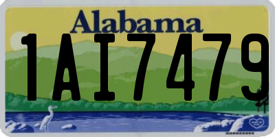 AL license plate 1AI7479