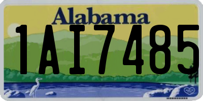 AL license plate 1AI7485