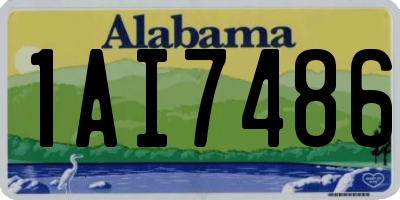 AL license plate 1AI7486