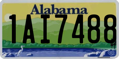 AL license plate 1AI7488