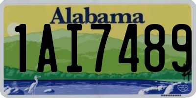AL license plate 1AI7489