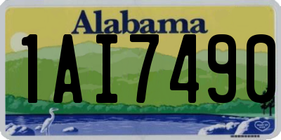 AL license plate 1AI7490