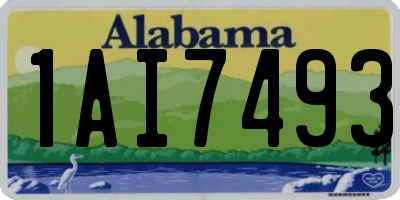AL license plate 1AI7493