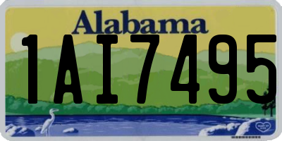 AL license plate 1AI7495