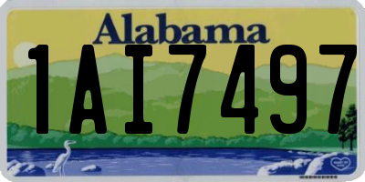 AL license plate 1AI7497