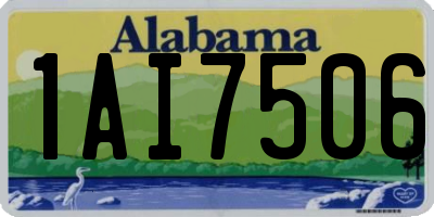AL license plate 1AI7506